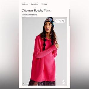Free people ottoman sweater tunic